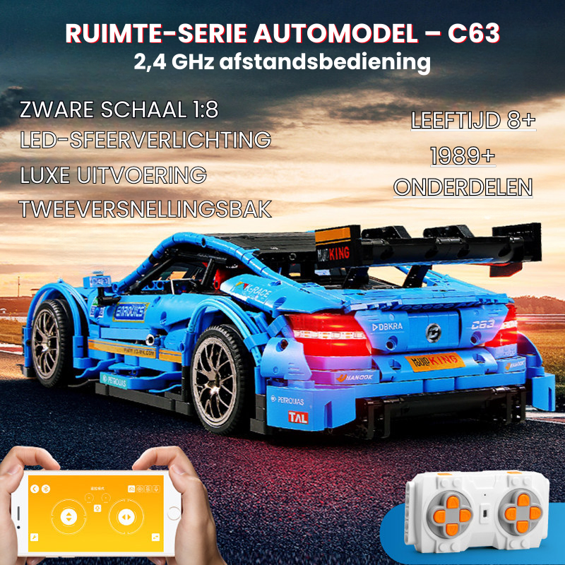 AMGVelocity™ – 1:8 Mercedes-Benz C63 Bouwset