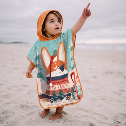 SunnyWrap – Microvezel Strandponcho voor Kinderen