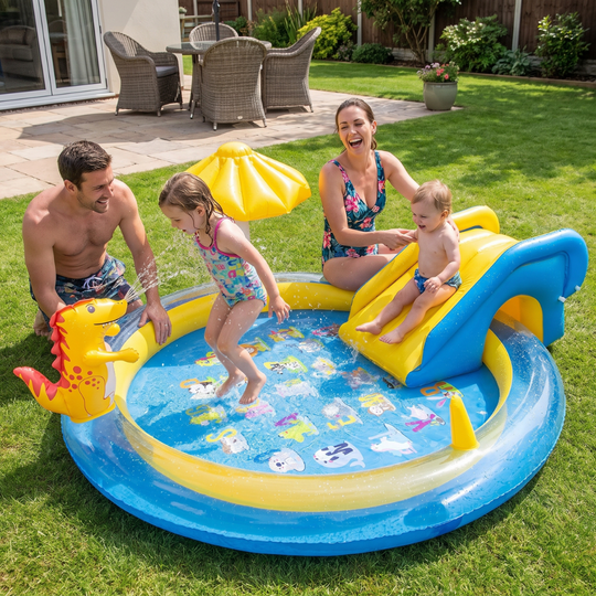 DinoSplash – Opblaasbaar Speelzwembad voor Kinderen