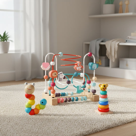 WoodenPlaySet – 3-delige Houten Speelgoedbundel