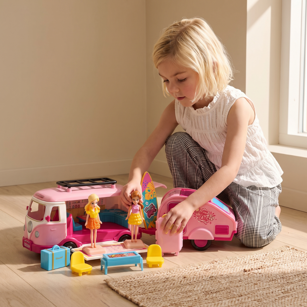 CamperDream – Draagbaar Poppenhuis in Campervorm