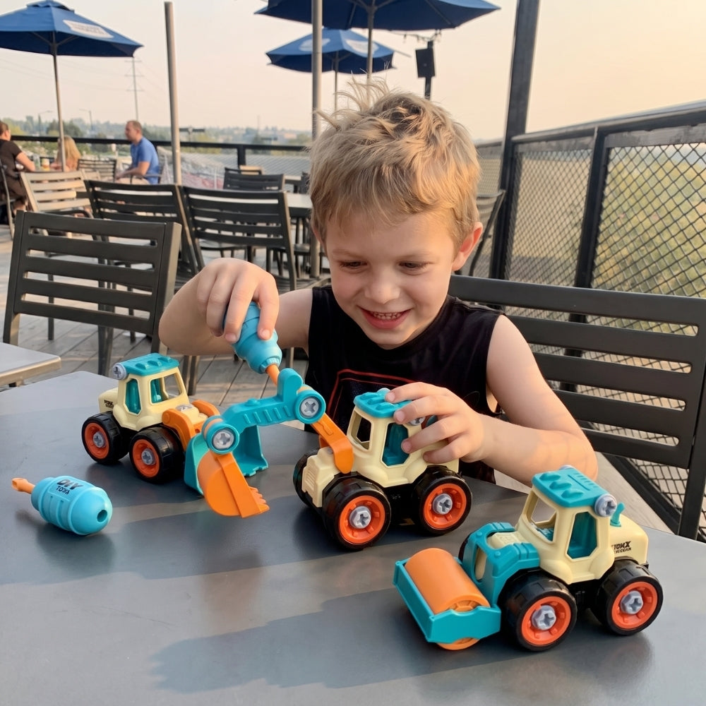 BuildTruck – Demonteerbare Bouwvoertuigen Speelset