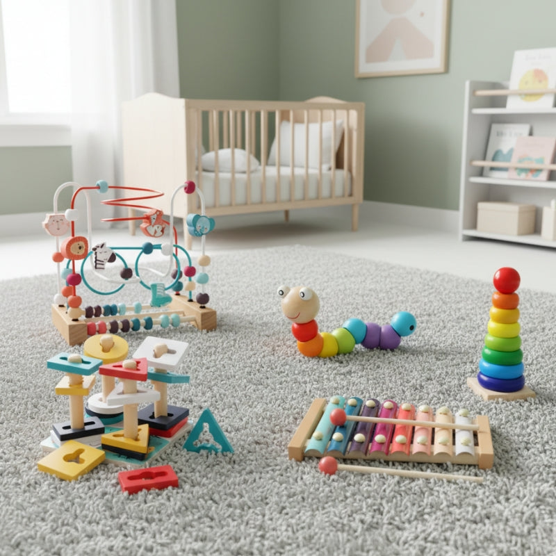 BrightSteps – 5-delige Houten Speelgoedset