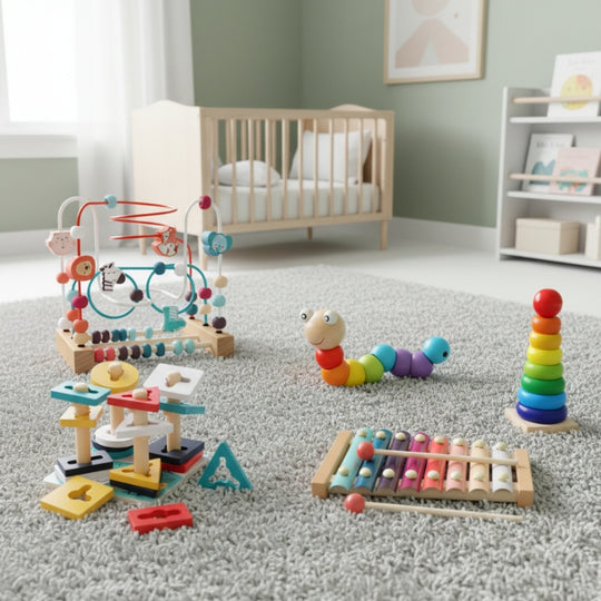 BrightSteps – 5-delige Houten Speelgoedset