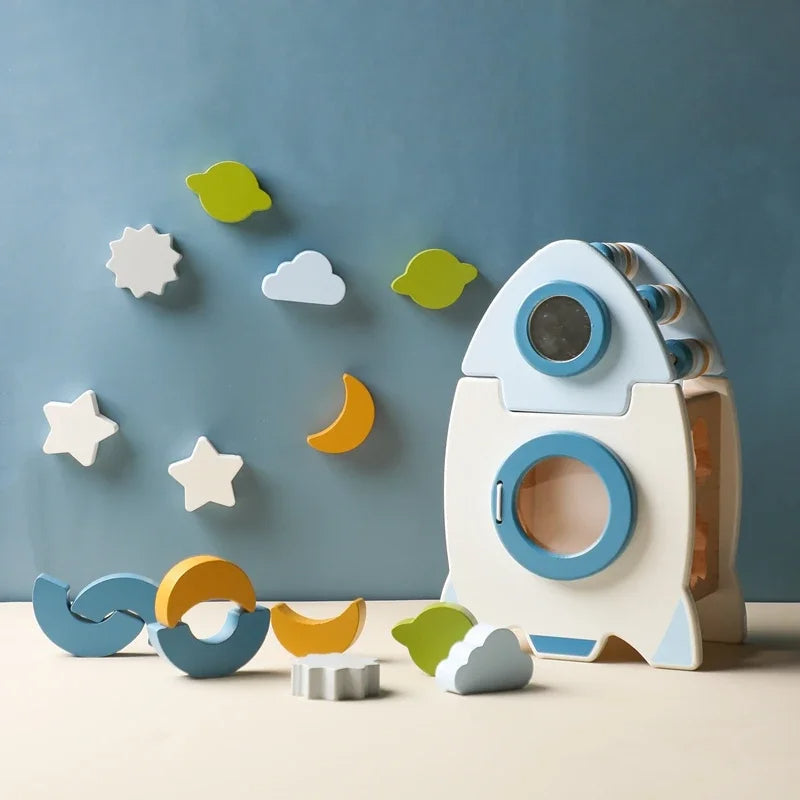 Explorer Raket™ – Handgemaakt Montessori Speelgoed
