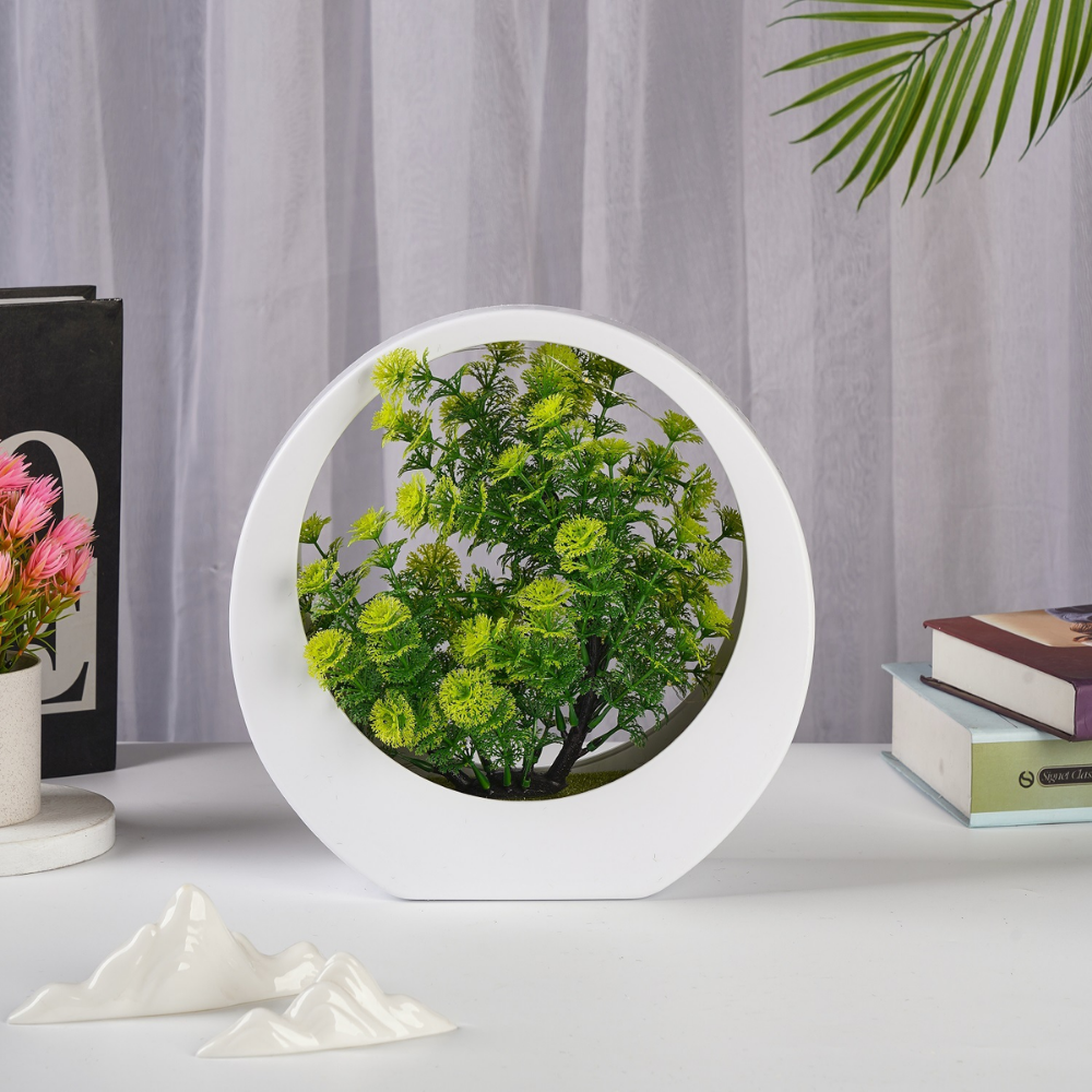 NatureGlow – LED Tafellamp met Kunstplant