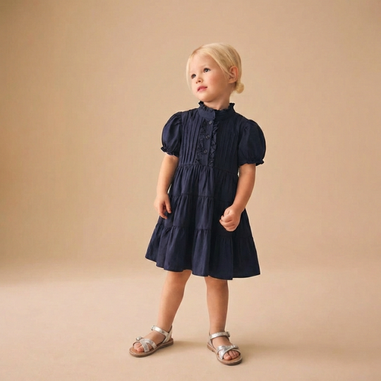 Ylva – Navy Prinsessen Jurk