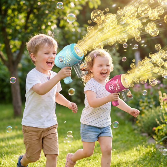 BubbleBlitz – Automatisch Bellenpistool voor Kinderen