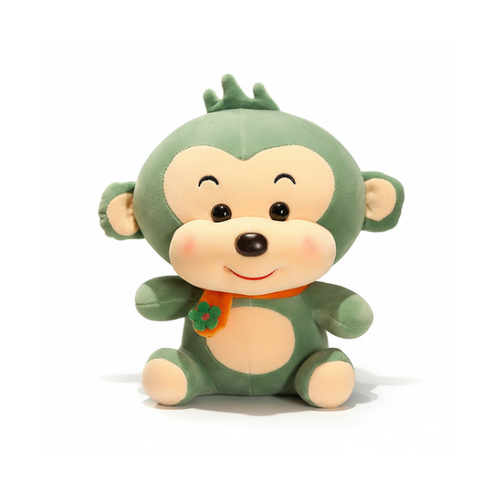 MonkeyBuddy – Zachte Pluche Apenknuffel met Sjaaltje