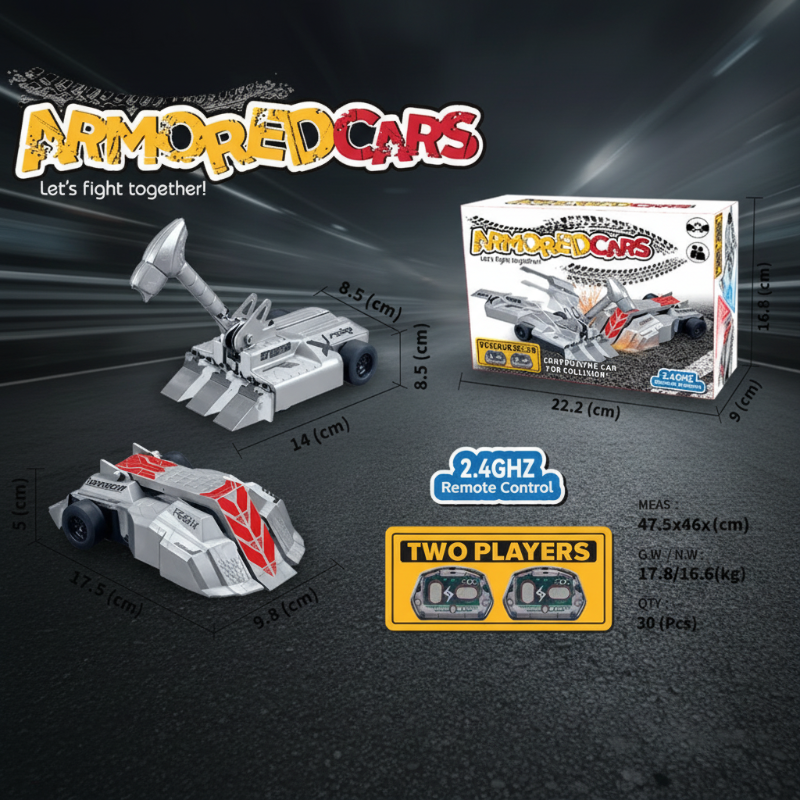 PantserRacer RC pantserauto set overzicht - Milo & Moon