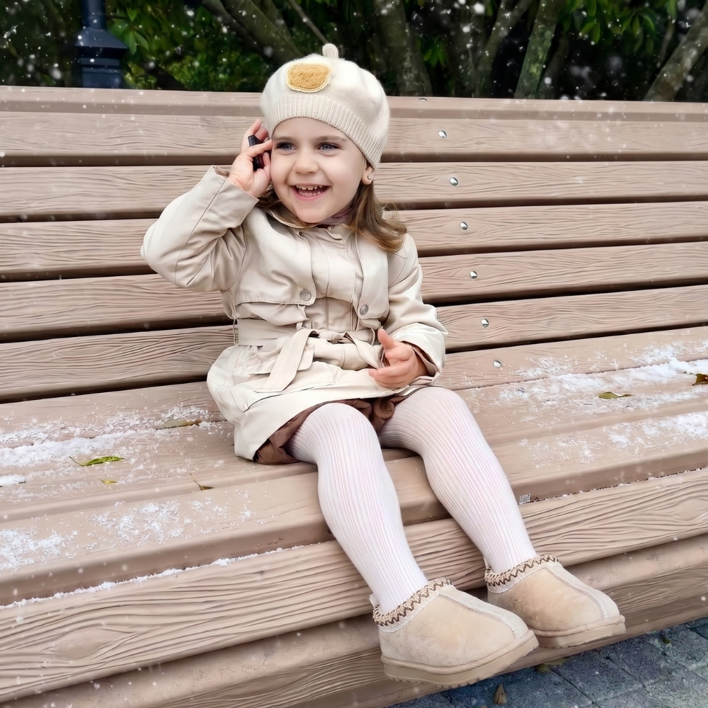 TinyBoots - Warme Suède Baby laarsjes Bontvoering