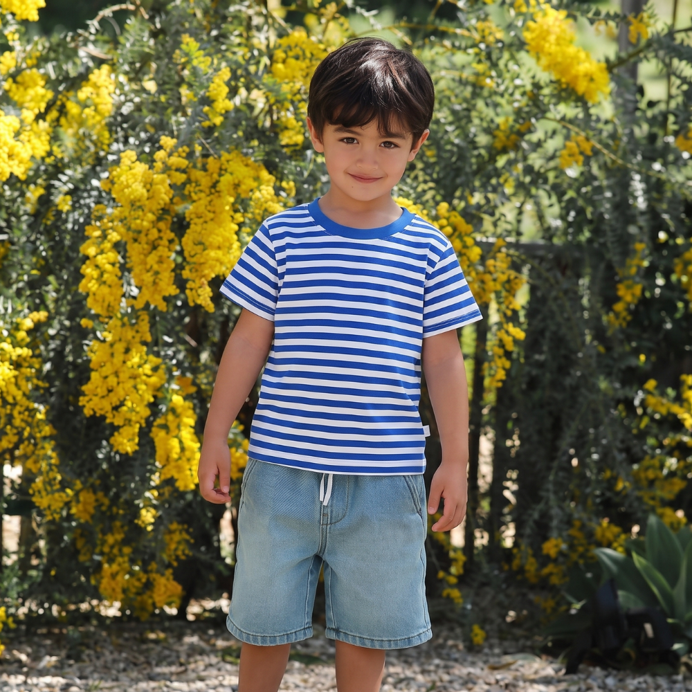 StripeJoy – Gestreept Kinder T-shirt