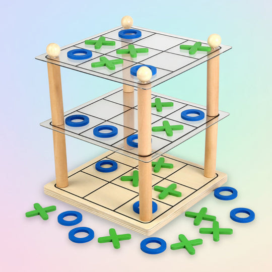 BrainStack – 3D Boter-Kaas-en-Eieren Spel