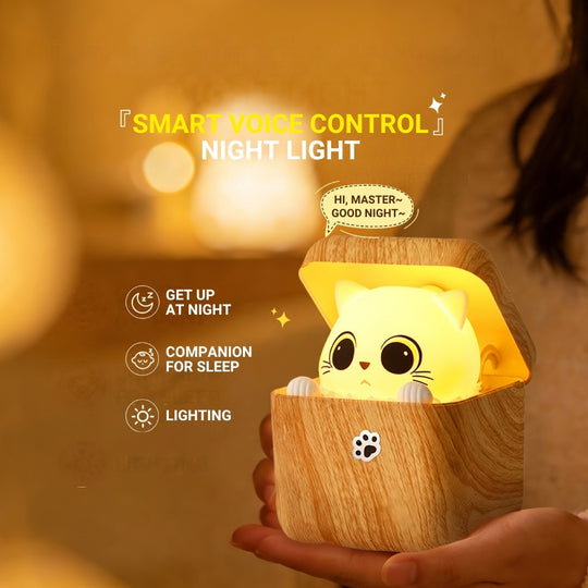 PeekabooGlow – Sensor Nachtlampje met Katdesign