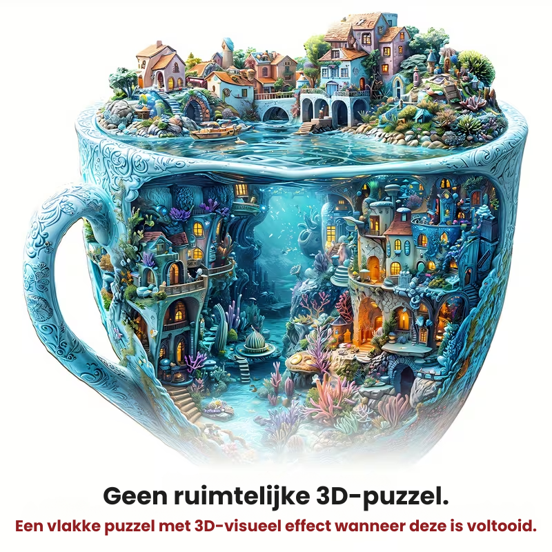 AquaMind™ – Ocean Cup Houten Puzzel