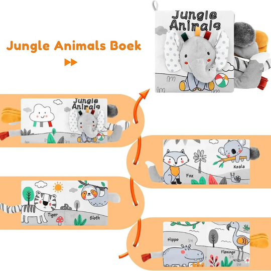 SoftSensory™ – Zacht Baby Sensorisch Boek – Voel & Ontdek