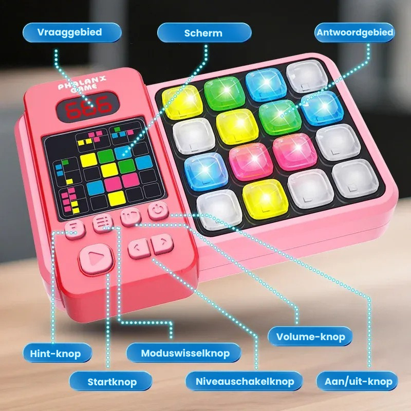RhythmRush™ – Spelenderwijs & Ritmisch – Stressverlichtend Spelconsole