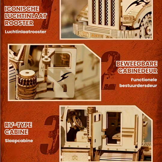 WoodHauler™ – 3D Houten Truck Puzzel