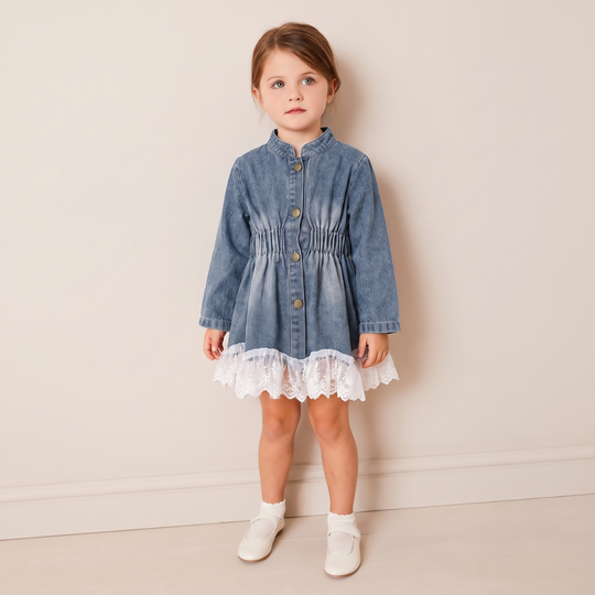 LaceDenim – Denim Jurk voor Meisjes