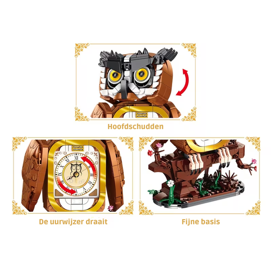 OwlTime™ – 964-delige Uilenklok Bouwset