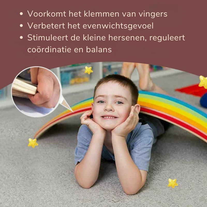 WobbleFun™ – Multifunctioneel Evenwicht & Speel Board voor Kinderen