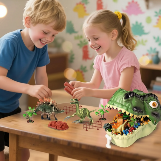 DinoDen dino hoofd speelset - Milo & Moon