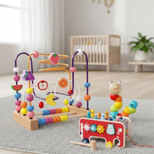 ColorSprout – 3-delige Houten Speelgoedset