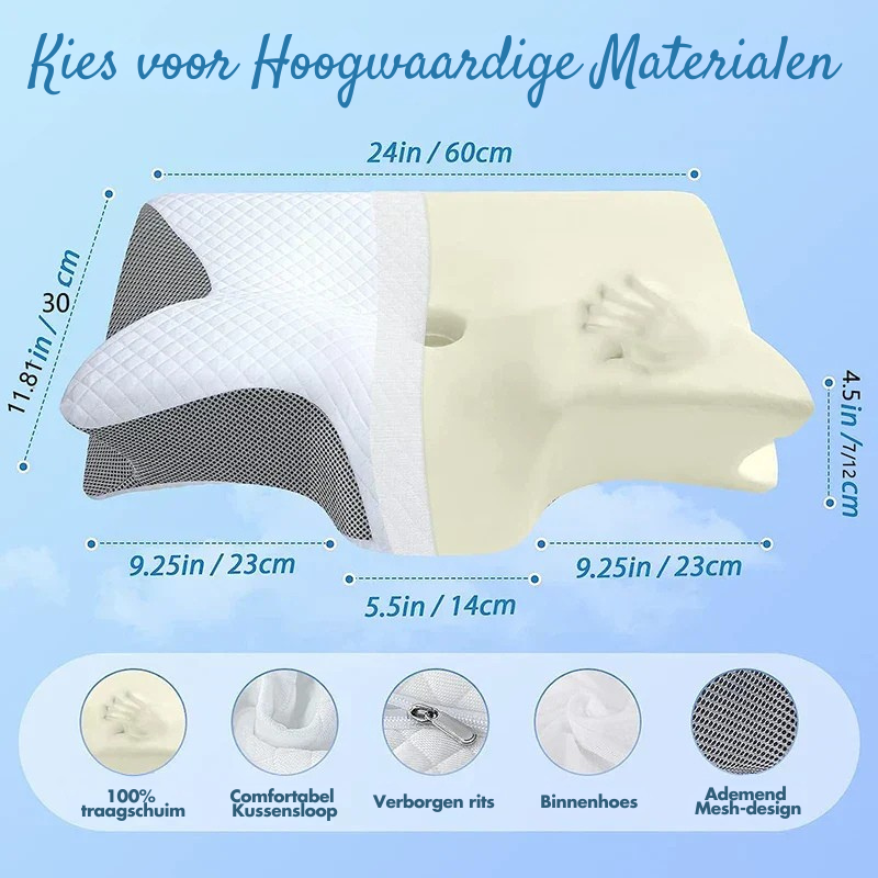 SleepMate™ – Ergonomisch Memory Foam Kussen Comfortabel