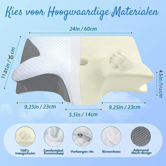 SleepMate™ – Ergonomisch Memory Foam Kussen Comfortabel