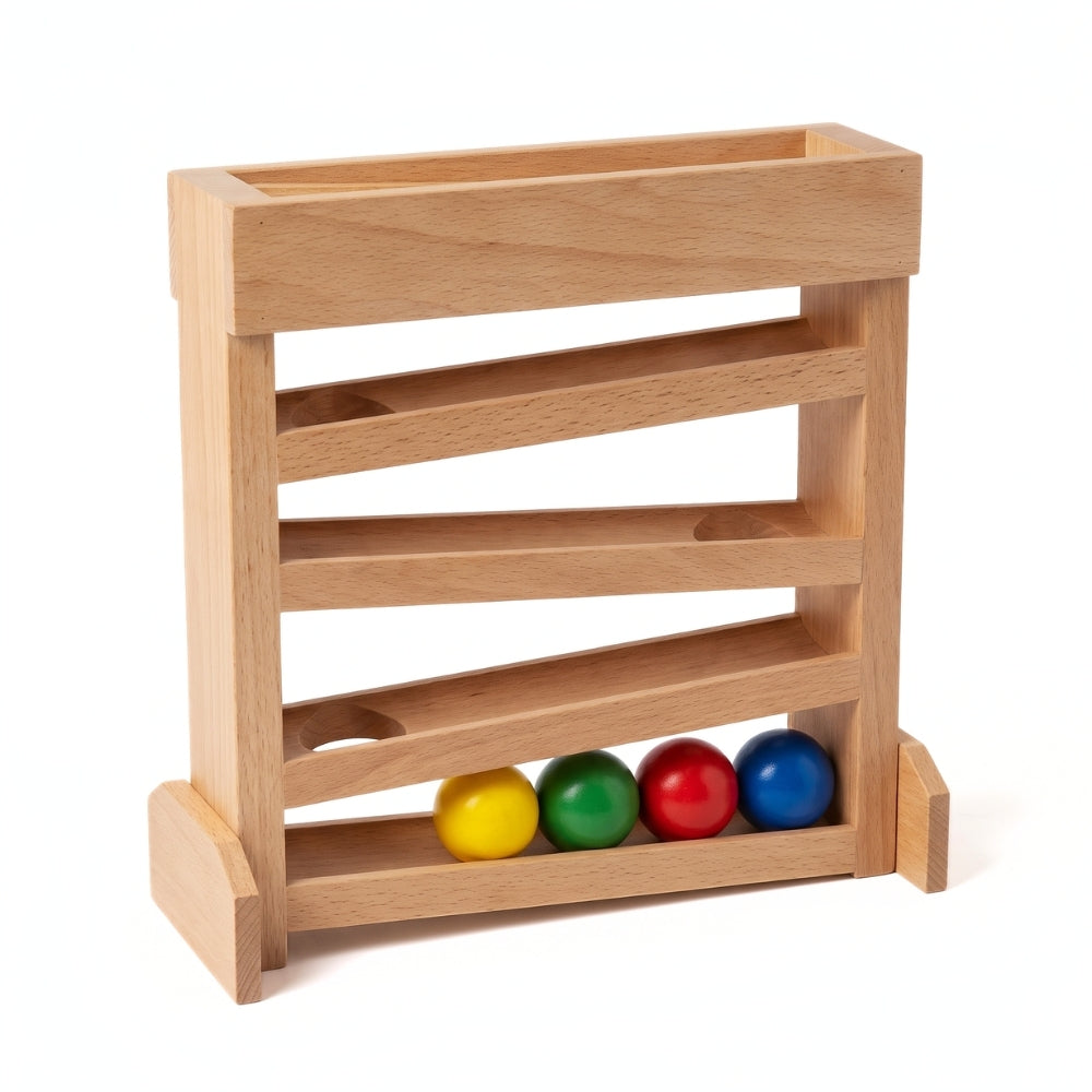 RollTrack – Houten Ballenbaan met Auto