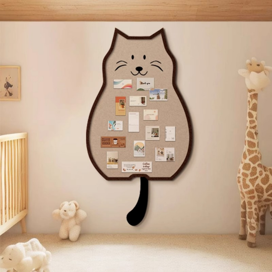 MemoCat – Tableau Photo en Feutre avec Motif Chat
