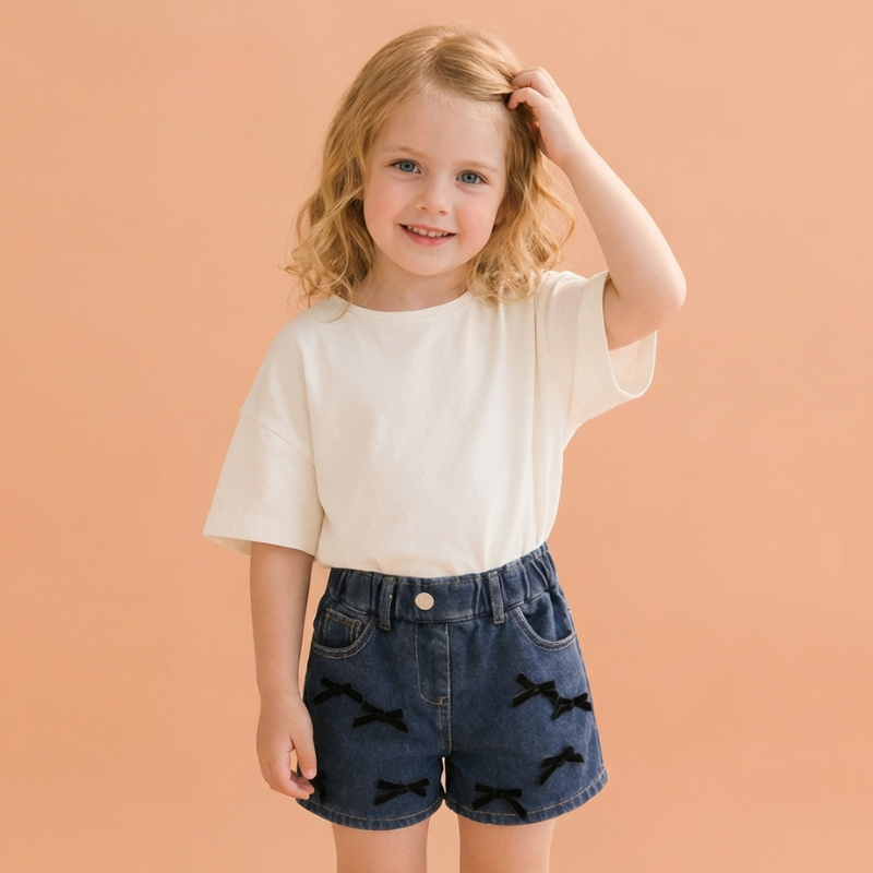 Kajsa – Strik Denim Broekjes