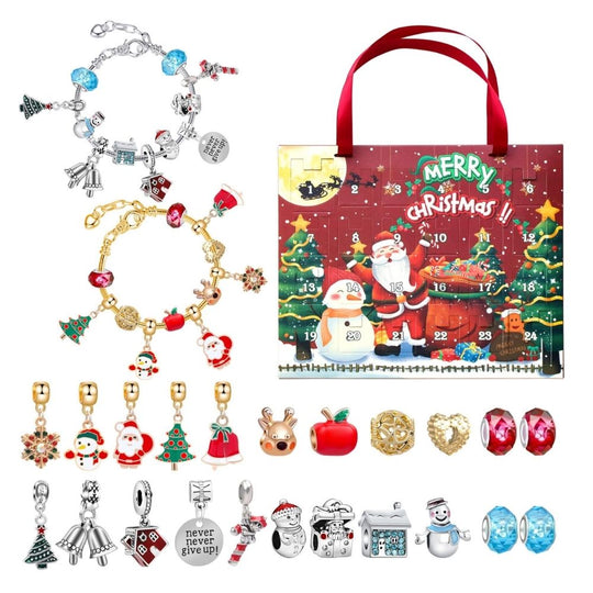 <font dir="auto" style="vertical-align: inherit;"><font dir="auto" style="vertical-align: inherit;">Bracelets de calendrier de l'Avent de Noël DIY transfrontaliers</font></font>