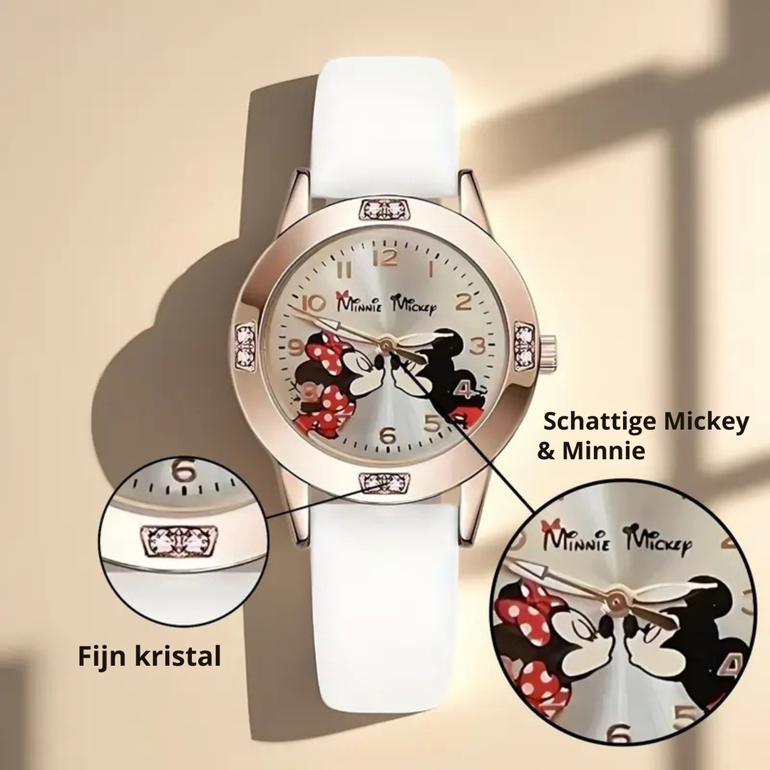 StitchTime™ – Stitch & Mickey Minnie Quartz Horloge