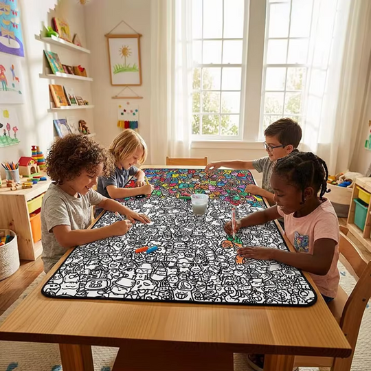 DoodleMat kleurdeken illustraties - Milo & Moon