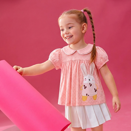 Ottilia – Konijn Stippen T-shirt