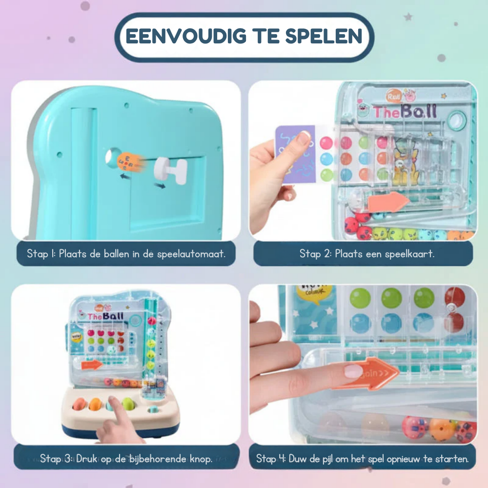 Tellino – Montessori Rekenspel Ballenbaan met Telkralen