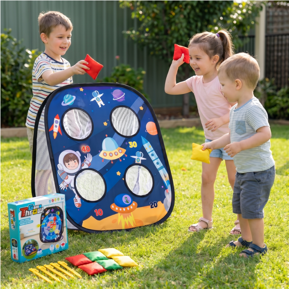 SpaceToss – 3-in-1 Werpspel voor Kinderen
