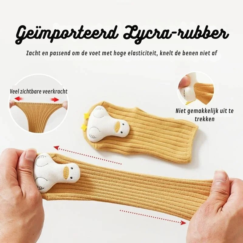 LittleCritters™ – Antislip Babysokken met Dierenfiguren – Comfort & Veiligheid