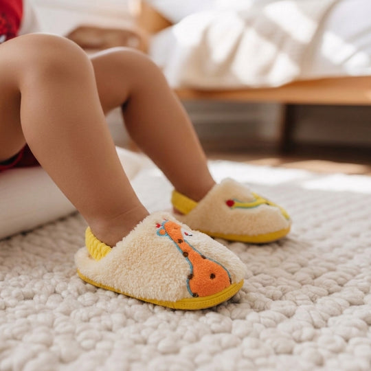 DinoStep – Pluche Kinderpantoffels met Dinosaurusdesign