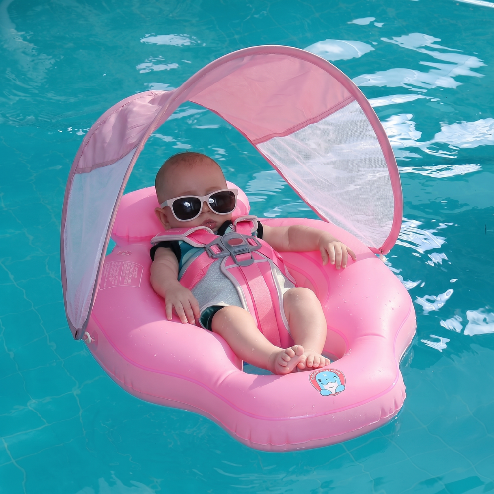 SunnyFloat – Baby Zwemband met Zonnedak