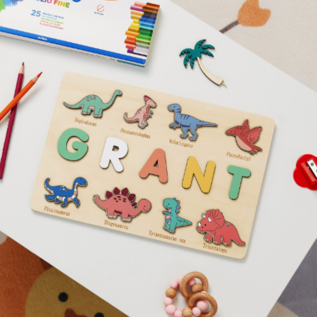 NamePuzzle – Gepersonaliseerde Houten Naampuzzel