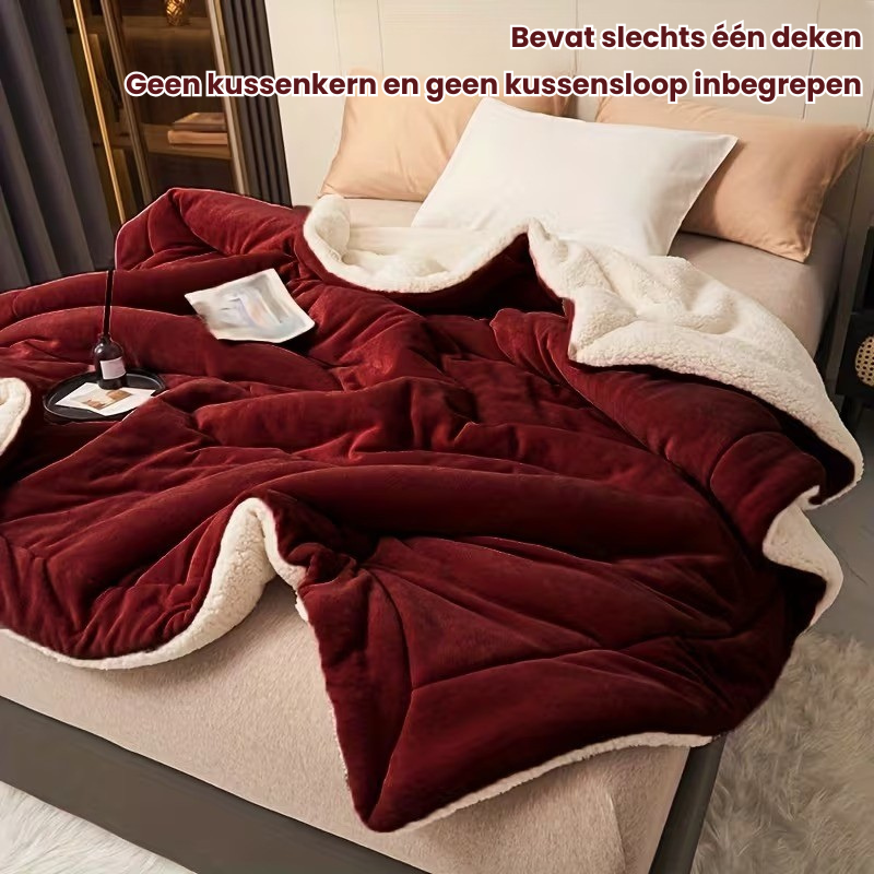 VelourNest™ – Dubbelzijdige Milk Fleece Deken
