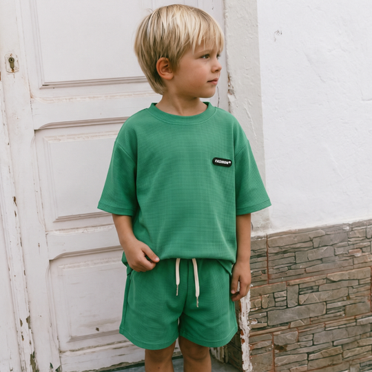 WaffleWear – Jongens Wafelstof Zomerset