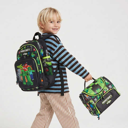 PixelTrail – Middelgrote Schoolrugzak met Accessoires