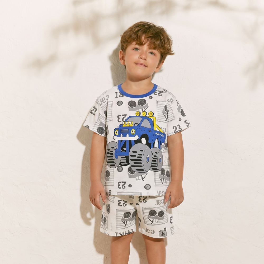 HappySprout – Kinder Zomerset met Cartoonprint