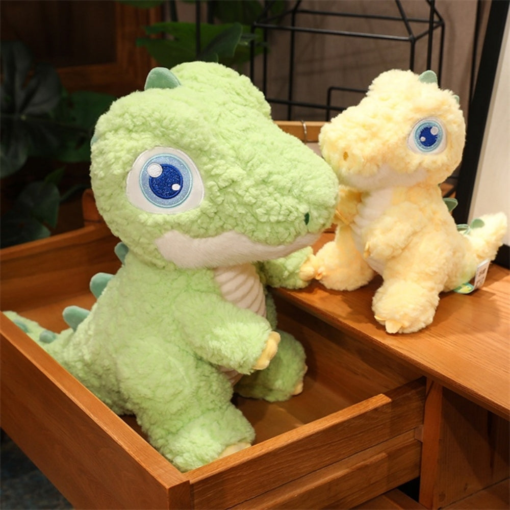 <font dir="auto" style="vertical-align: inherit;"><font dir="auto" style="vertical-align: inherit;">Peluche dinosaure à gros yeux, animaux en peluche jaunes et verts, autre chinois</font></font>