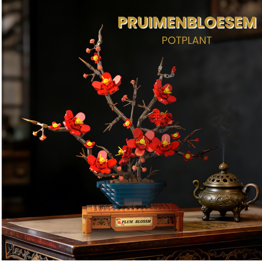 EternalBloom™ – Bouwblok Bloemenboeket Pruimenbloesem