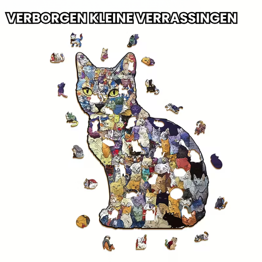 KittyCraft™ – Unieke Houten Kattenpuzzel