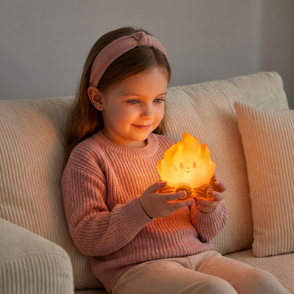 FireGlow – Kampvuur LED Nachtlamp met Warme Gloed